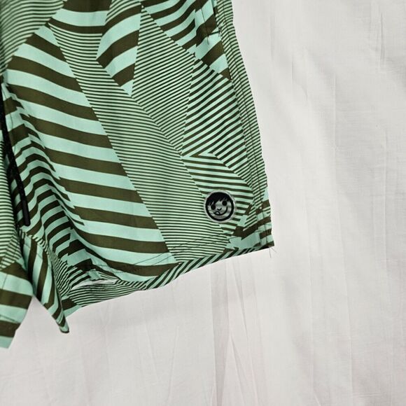 Neff All A Circus Men's Size XL(40-42) Green Printed Swim Board Shorts Unlined - Picture 2 of 7